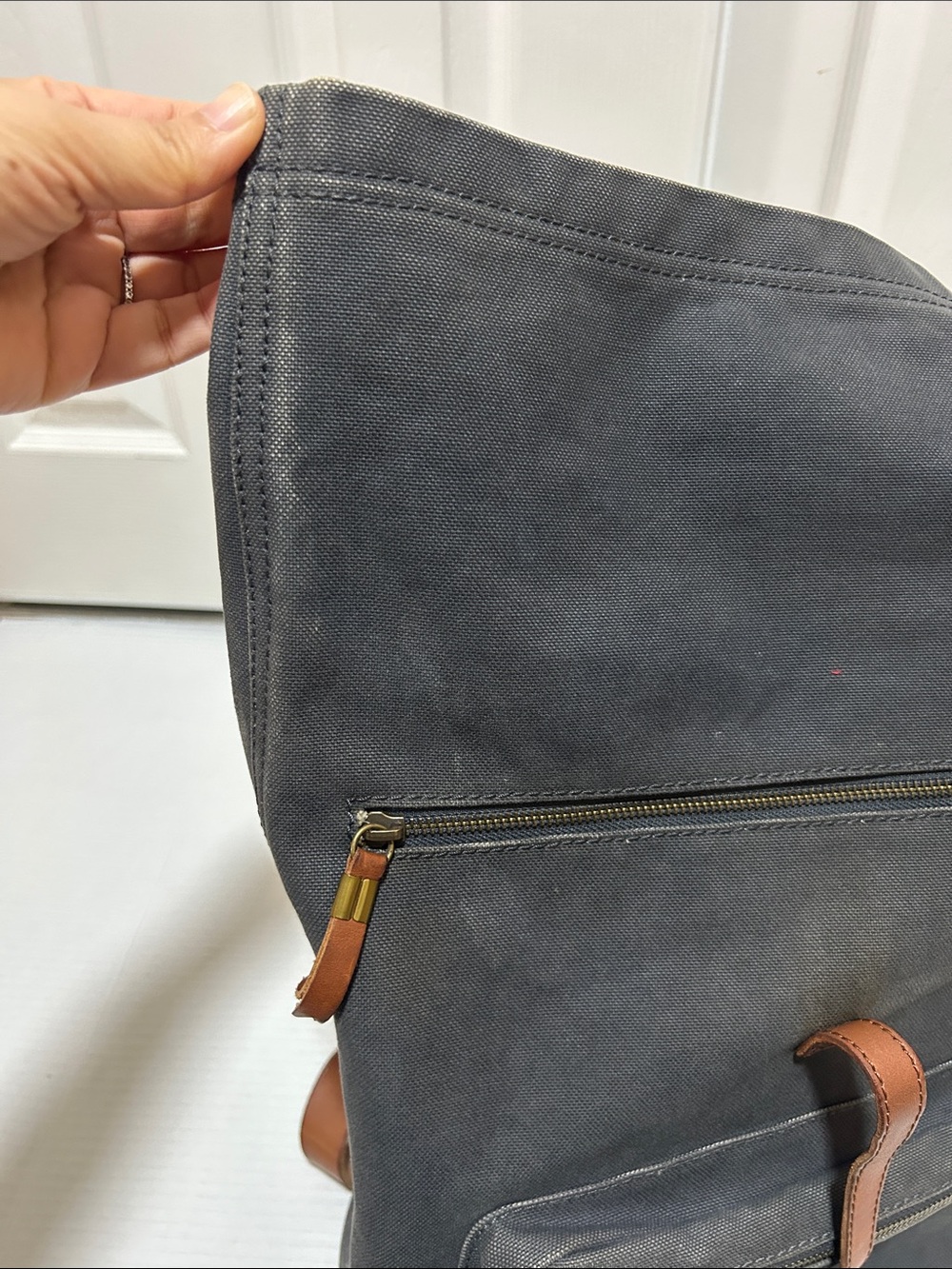 Madewell Canvas Foldover Backpack - Picture 6 of 12